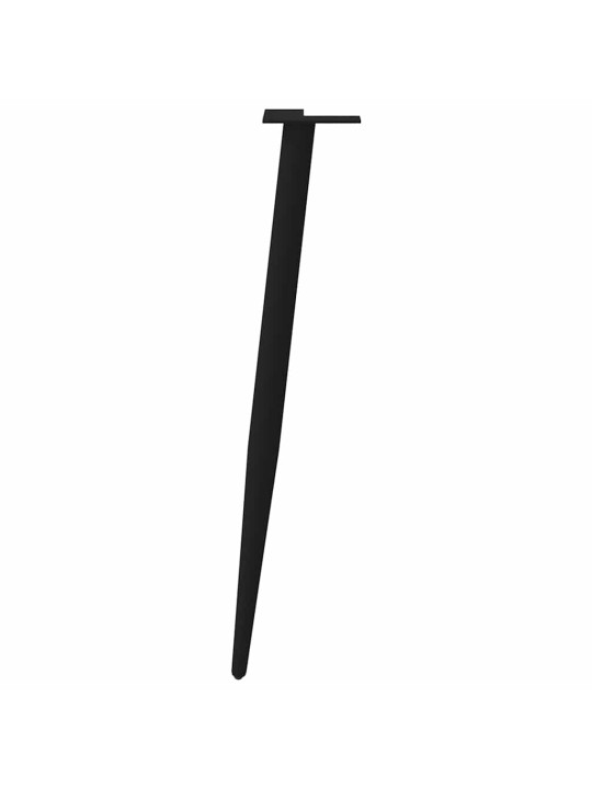 KONSOOLLAUA JALAD, KOONUSEKUJULISED, 4 TK, MUSTAD, 72–73 CM, TERASEST