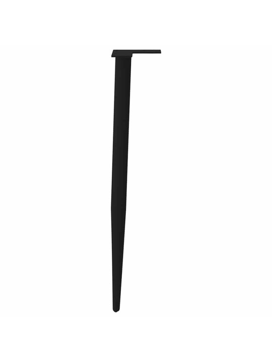 KONSOOLLAUA JALAD, KOONUSEKUJULISED, 4 TK, MUSTAD, 72–73 CM, TERASEST