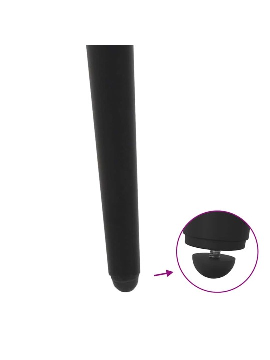 KONSOOLLAUA JALAD, KOONUSEKUJULISED, 4 TK, MUSTAD, 72–73 CM, TERASEST