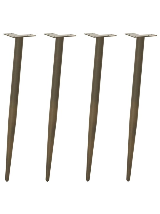 KONSOOLLAUA JALAD, KOONUSEKUJULISED, 4 TK, NATURAALNE TERAS, 72–73 CM, TERAS