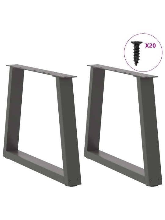 KOHVILAUA JALAD V-KUJULISED 2 TK, ANTRATSIITHALL, 50 X (42-43,3) CM, TERAS
