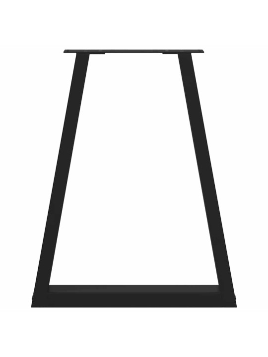 SÖÖGILAUA JALAD, V-KUJULISED, 2 TK, MUSTAD, 60 X (72–73) CM, TERASEST