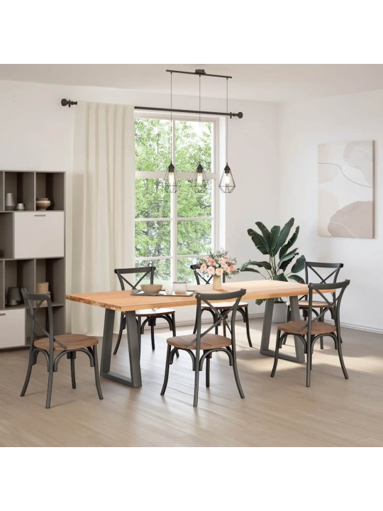 SÖÖGILAUA JALAD, V-KUJULISED, 2 TK, ANTRATSIITHALL, 60 X (72-73) CM, TERAS