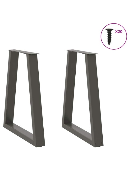SÖÖGILAUA JALAD, V-KUJULISED, 2 TK, ANTRATSIITHALL, 60 X (72-73) CM, TERAS