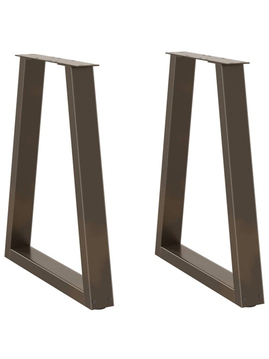 SÖÖGILAUA JALAD, V-KUJULISED, 2 TK, NATURAALNE TERAS, 60 X (72–73,3) CM, TERAS