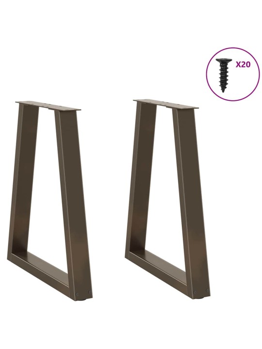 SÖÖGILAUA JALAD, V-KUJULISED, 2 TK, NATURAALNE TERAS, 60 X (72–73,3) CM, TERAS