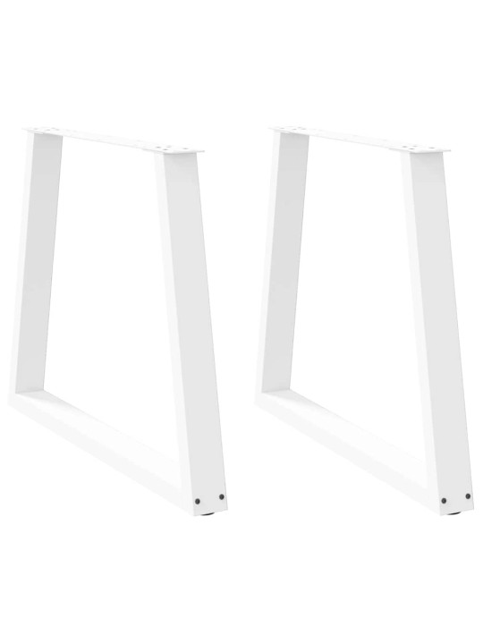 SÖÖGILAUA JALAD, V-KUJULISED, 2 TK, VALGED, 80 X (72–73,3) CM, TERAS
