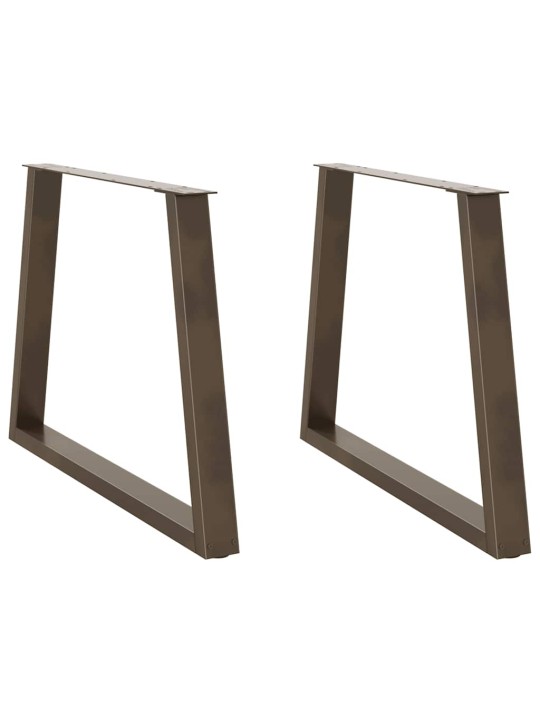 SÖÖGILAUA JALAD, V-KUJULISED, 2 TK, NATURAALNE TERAS, 100 X (72–73,3) CM, TERAS