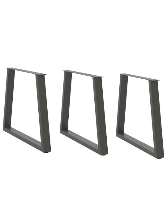 SÖÖGILAUA JALAD, V-KUJULISED, 3 TK, ANTRATSIITHALL, 70 X (72-73,3) CM, TERAS
