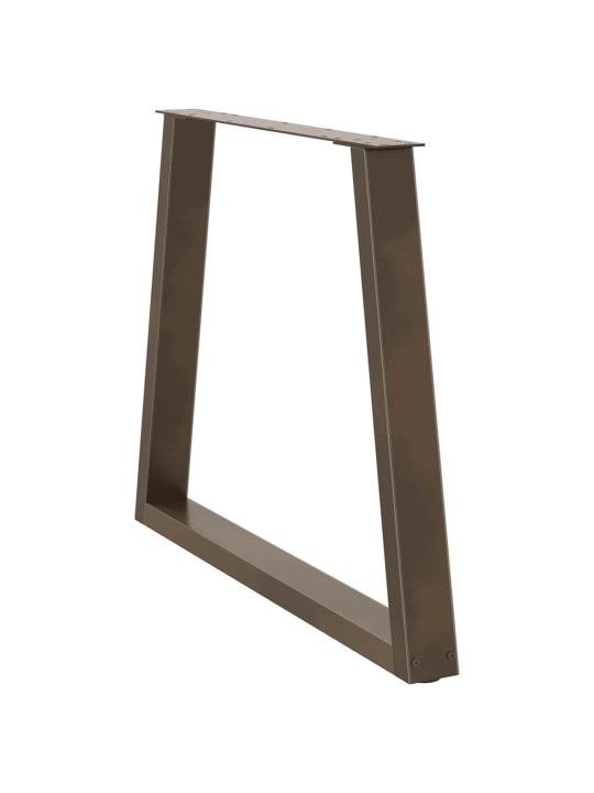SÖÖGILAUA JALAD, V-KUJULISED, 3 TK, NATURAALNE TERAS, 80 X (72–73,3) CM, TERAS
