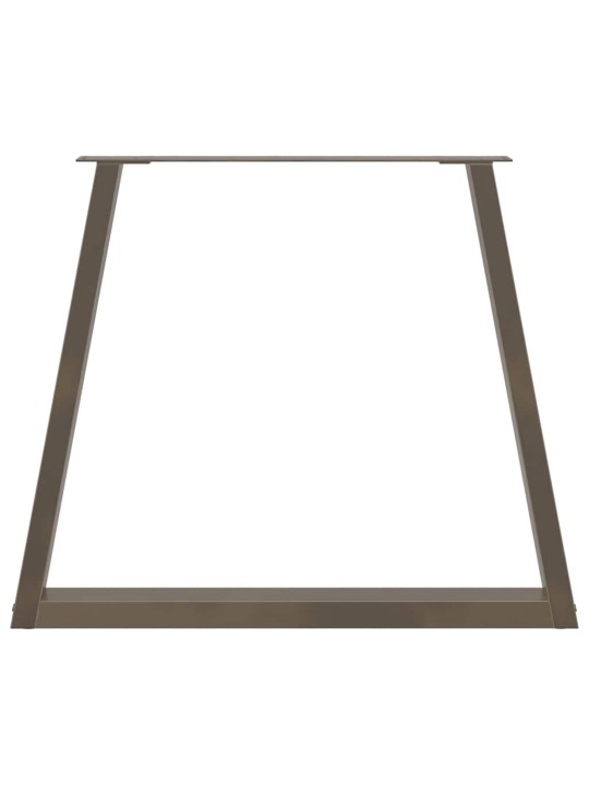 SÖÖGILAUA JALAD, V-KUJULISED, 3 TK, NATURAALNE TERAS, 80 X (72–73,3) CM, TERAS