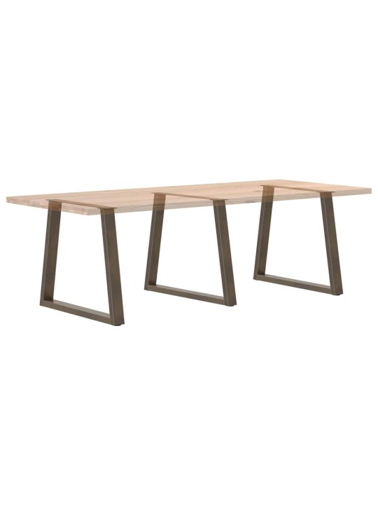 SÖÖGILAUA JALAD, V-KUJULISED, 3 TK, NATURAALNE TERAS, 80 X (72–73,3) CM, TERAS