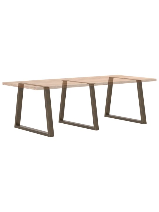 SÖÖGILAUA JALAD, V-KUJULISED, 3 TK, NATURAALNE TERAS, 100 X (72–73,3) CM, TERAS