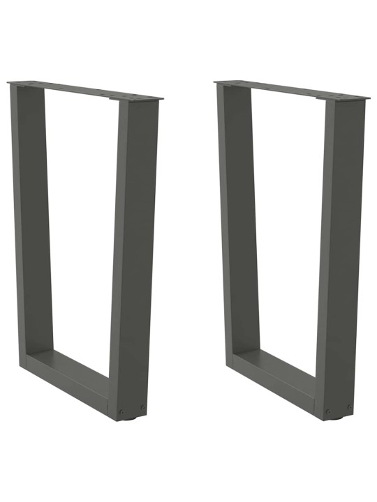SÖÖGILAUA JALAD V-KUJULISED 2 TK, ANTRATSIITHALL, 60 X (72-73,3) CM, TERAS