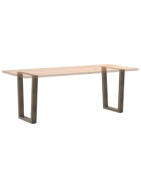 SÖÖGILAUA JALAD, V-KUJULISED, 2 TK, NATURAALNE TERAS, 70 X (72–73,3) CM, TERAS