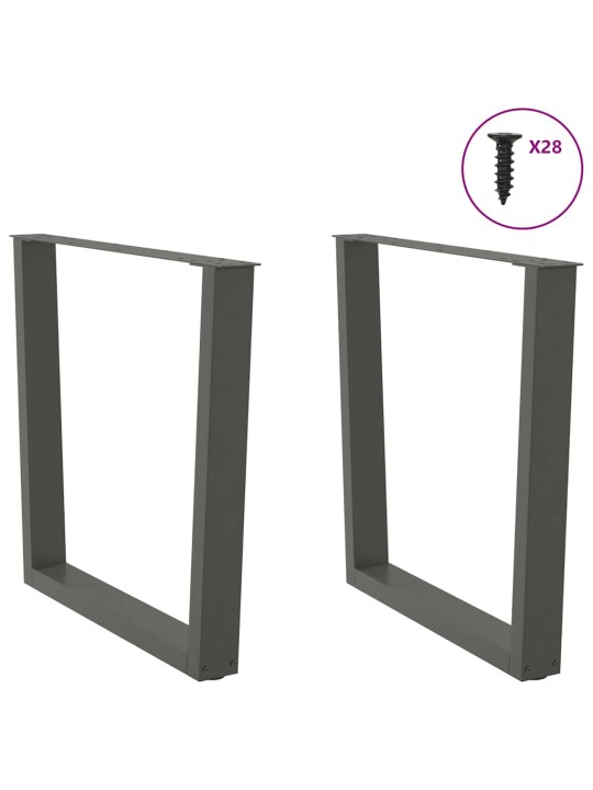 SÖÖGILAUA JALAD V-KUJULISED 2 TK, ANTRATSIITHALL, 80 X (72-73,3) CM, TERAS