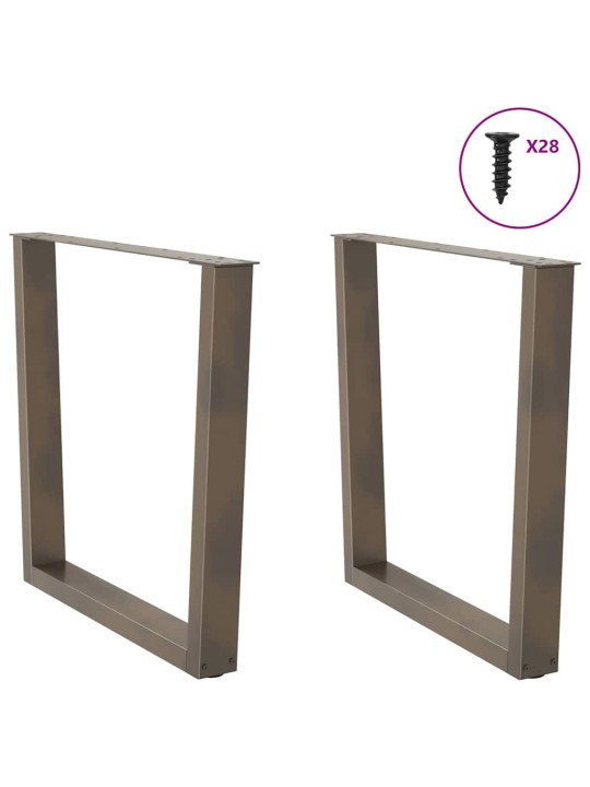 SÖÖGILAUA JALAD, V-KUJULISED, 2 TK, NATURAALNE TERAS, 80 X (72–73,3) CM, TERAS
