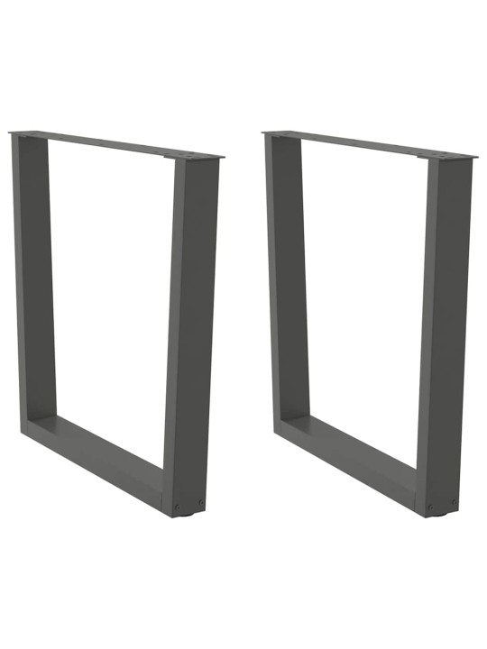 SÖÖGILAUA JALAD V-KUJULISED 2 TK, ANTRATSIITHALL, 90 X (72-73,3) CM, TERAS