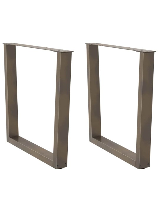 SÖÖGILAUA JALAD V-KUJULISED 2 TK, NATURAALNE TERAS, 90 X (72–73,3) CM, TERAS