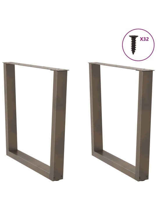 SÖÖGILAUA JALAD V-KUJULISED 2 TK, NATURAALNE TERAS, 90 X (72–73,3) CM, TERAS