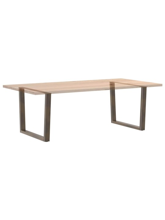 SÖÖGILAUA JALAD, V-KUJULISED, 2 TK, NATURAALNE TERAS, 100 X (72–73,3) CM, TERAS