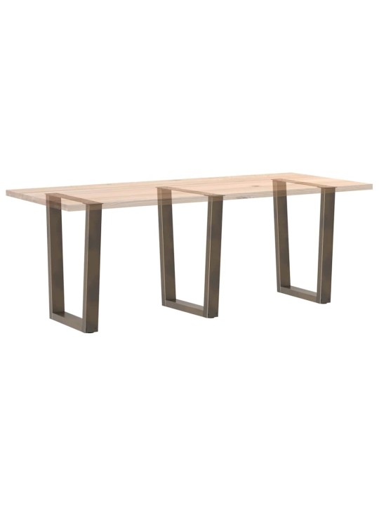 SÖÖGILAUA JALAD, V-KUJULISED, 3 TK, NATURAALNE TERAS, 70 X (72–73,3) CM, TERAS
