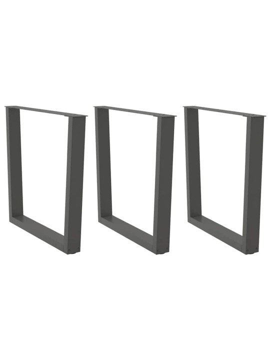 SÖÖGILAUA JALAD, V-KUJULISED, 3 TK, ANTRATSIITHALL, 80 X (72-73,3) CM, TERAS