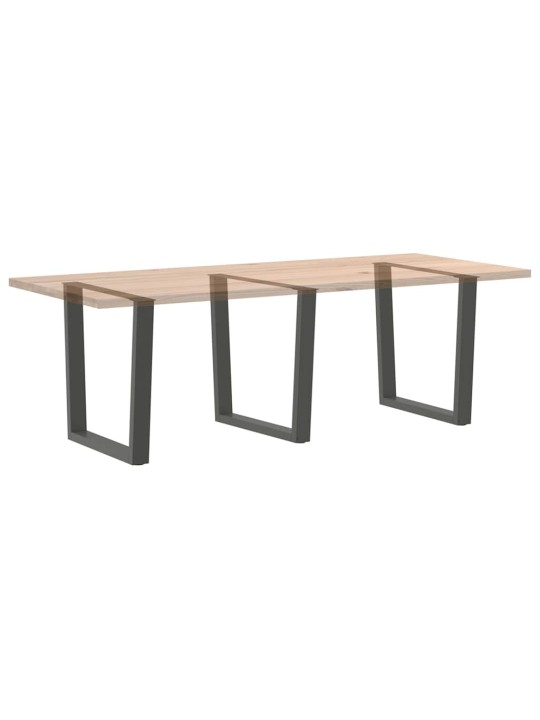SÖÖGILAUA JALAD V-KUJULISED, 3 TK, ANTRATSIITHALL, 90 X (72-73,3) CM, TERAS