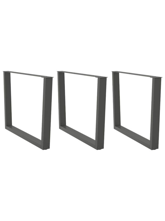SÖÖGILAUA JALAD, V-KUJULISED, 3 TK, ANTRATSIITHALL, 100 X (72-73,3) CM, TERAS