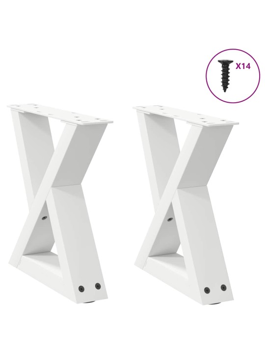 KOHVILAUA JALAD 2 TK VALGED 40 X (30–31,3) CM TERASEST
