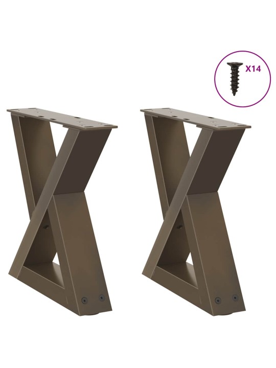 KOHVILAUA JALAD 2 TK, NATURAALNE TERAS, 40 X (30–31,3) CM, TERAS