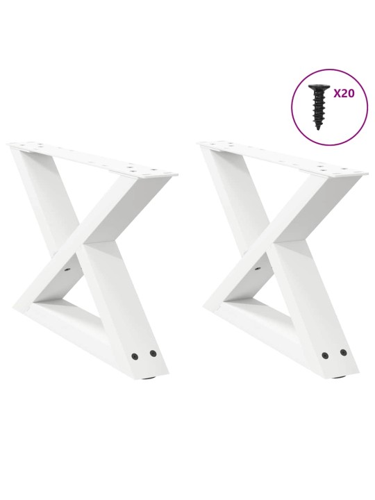 KOHVILAUA JALAD 2 TK VALGED 60 X (30–31,3) CM TERASEST