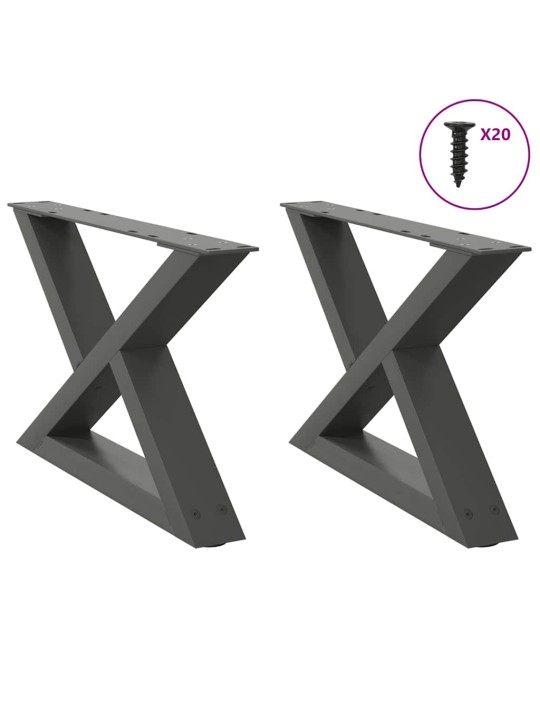 KOHVILAUA JALAD 2 TK, ANTRATSIITHALL, 60 X (30-31,3) CM, TERAS