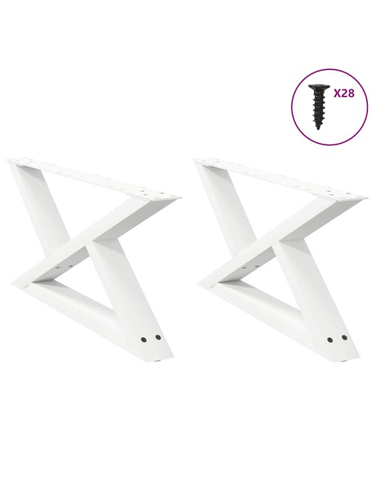 KOHVILAUA JALAD 2 TK VALGED 70 X (30–31,3) CM TERASEST