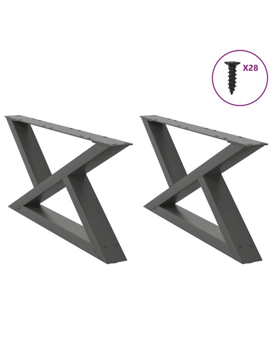 KOHVILAUA JALAD 2 TK, ANTRATSIITHALL, 70 X (30–31,3) CM, TERAS