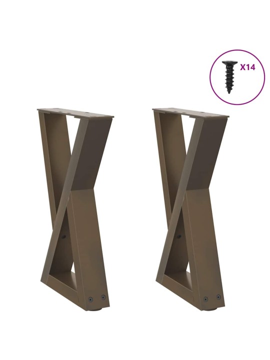 KOHVILAUA JALAD 2 TK, NATURAALNE TERAS, 38 X (42–43,3) CM, TERAS
