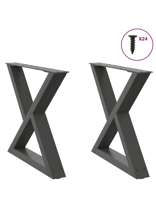 KOHVILAUA JALAD 2 TK, ANTRATSIITHALL, 50 X (42-43,3) CM, TERAS