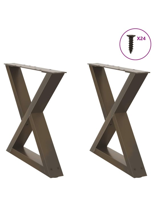 KOHVILAUA JALAD 2 TK, NATURAALNE TERAS, 50 X (42–43,3) CM, TERAS