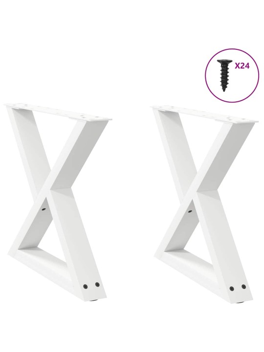 KOHVILAUA JALAD 2 TK VALGED 60 X (42-43,3) CM TERASEST