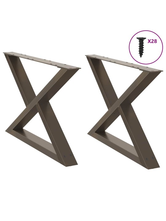 KOHVILAUA JALAD 2 TK, NATURAALNE TERAS, 70 X (42–43,3) CM, TERAS