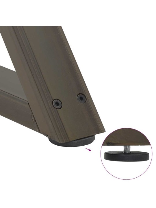 SÖÖGILAUA JALAD 2 TK, NATURAALNE TERAS, 80 X (72–73,3) CM, TERAS
