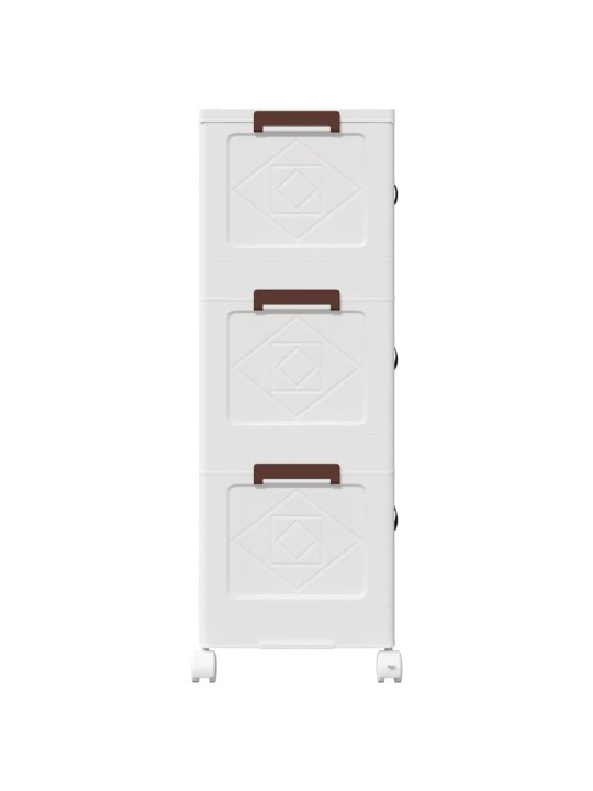 VIRNASTATAV RATASTEGA HOIUKAST 3-KORRUSELINE 28L 48,5X29,5X86CM