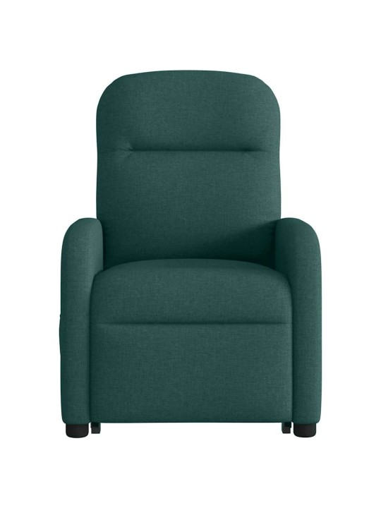 Püsti tõusmist toetav tugitool, tumeroheline, kangas