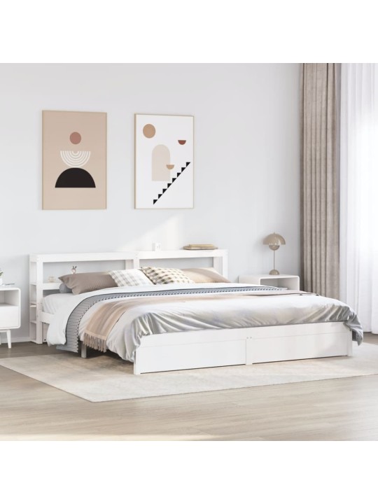 VOODIRAAM PEATSIGA ILMA MADRATSITA VALGE 200X200 CM