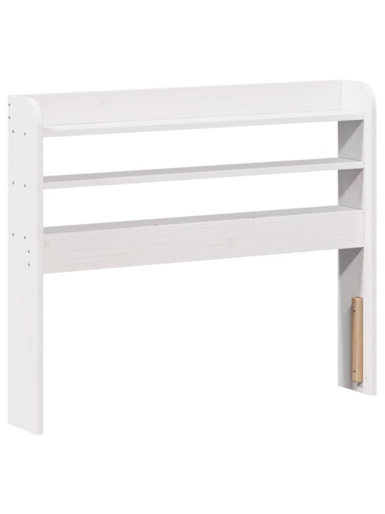 Voodiraam peatsiga ilma madratsita valge 90x190 cm