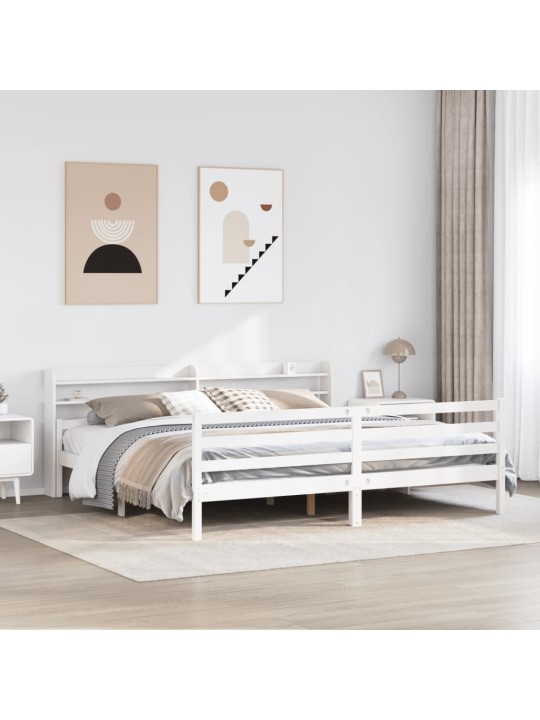 VOODIRAAM PEATSIGA ILMA MADRATSITA VALGE 200X200 CM