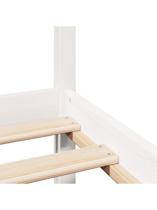 Voodiraam peatsiga ilma madratsita valge 90x200 cm
