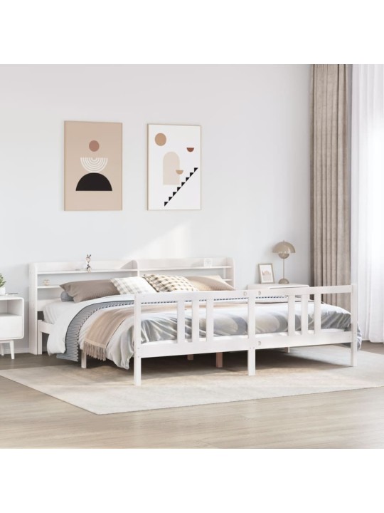 VOODIRAAM PEATSIGA ILMA MADRATSITA VALGE 200X200 CM