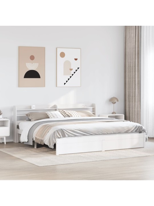 VOODIRAAM PEATSIGA ILMA MADRATSITA VALGE 180X200 CM