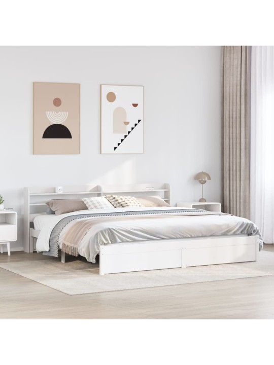 VOODIRAAM PEATSIGA ILMA MADRATSITA VALGE 200X200 CM